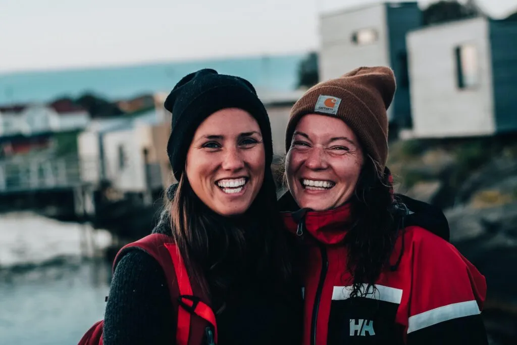 Good friends on a trip.