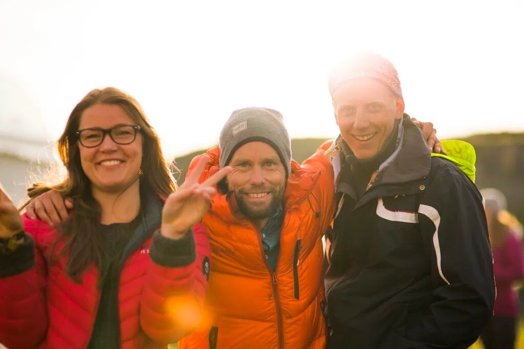 Happy people at Trænafestivalen. Photo by Mats Grimsæth.