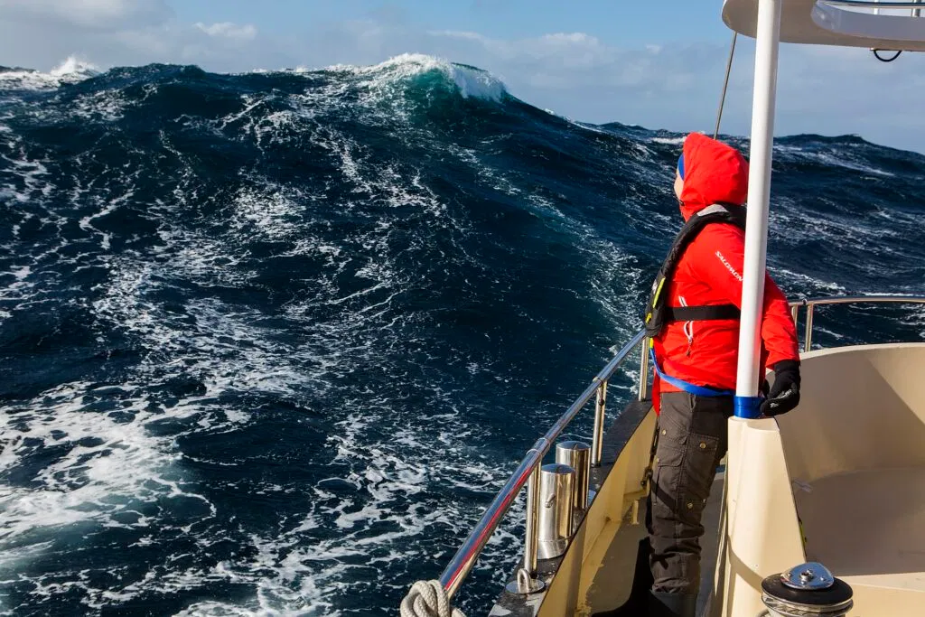 Ocean crossings can offer some movement. Photo by Mats Grimsæth.
