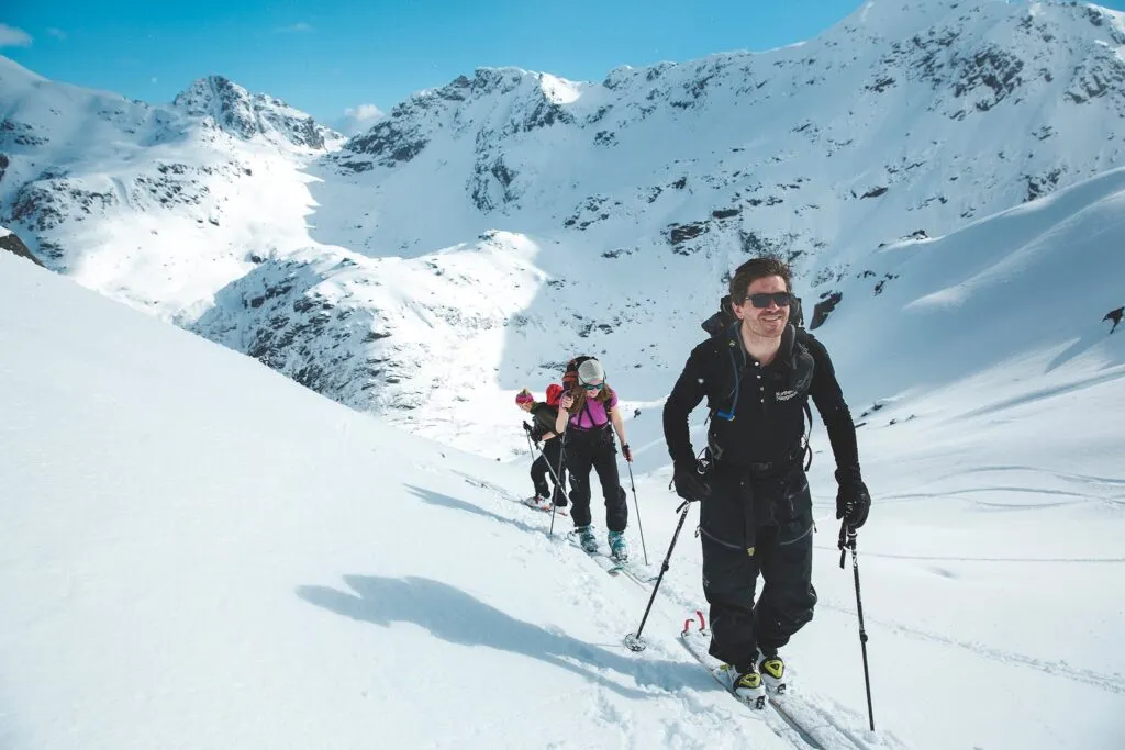 Wide smiles, even uphill!