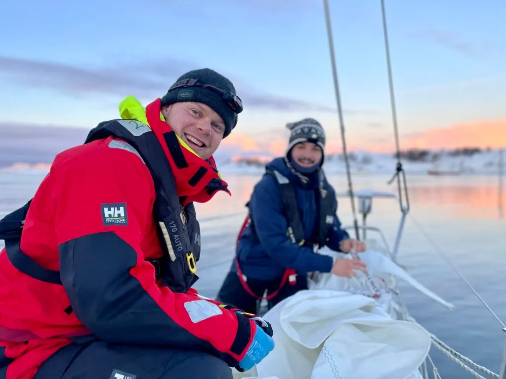 Happy sailors. Photo Lutz Kohne.