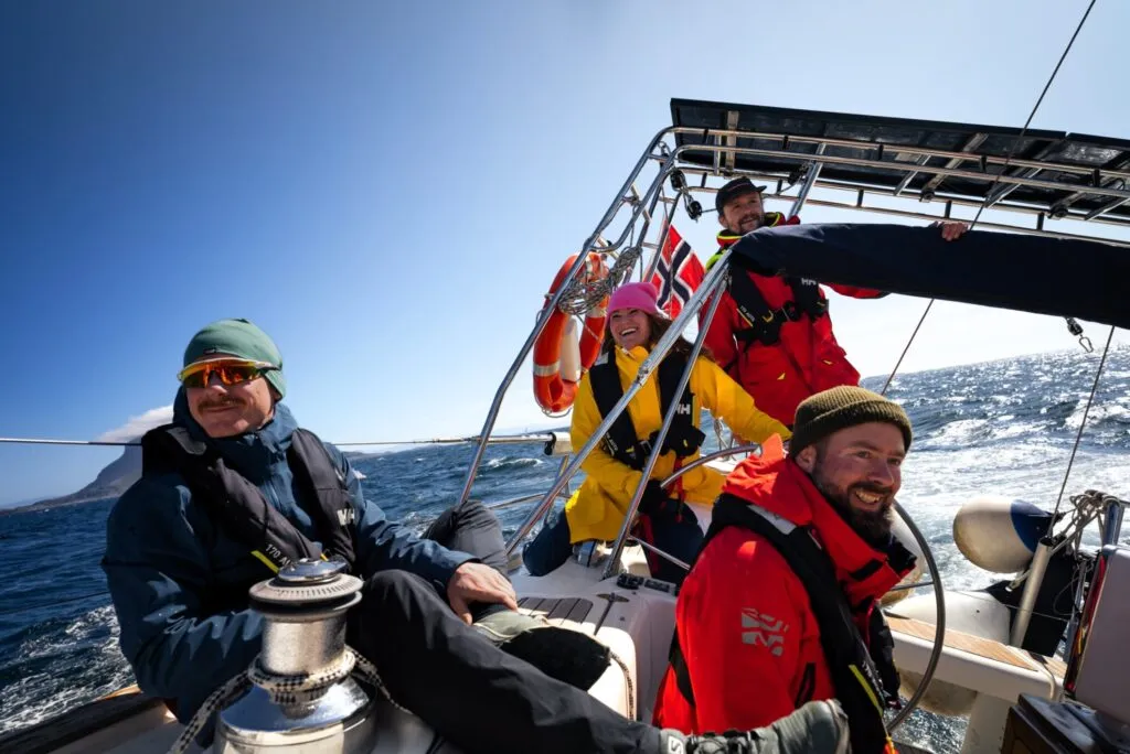 This crew is keen to win the regatta! Photo Carl Philip Olsson.