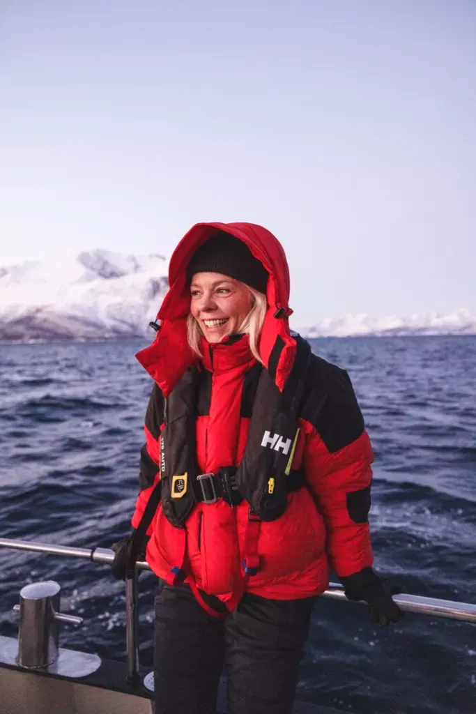 Christel enjoying life on deck. Photo Kenneth Nguyen.