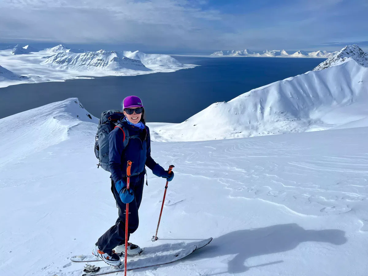 Ski and Sail Svalbard 2023 Skiing SeilNorge Foto Alison Hull 3