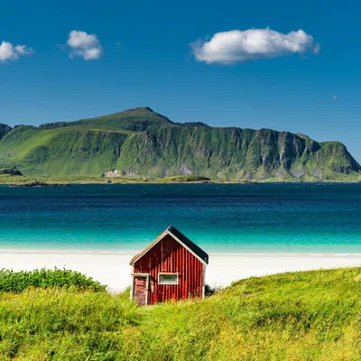 Rambergstranda,sur,les,îles,Lofoten,en,Norvège