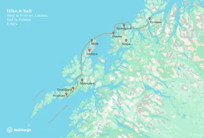 Carte Voyage en voilier Randonnée et voile