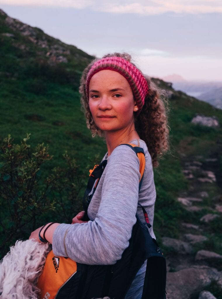 Summit hike on Røddøyløva after midnight is magical.